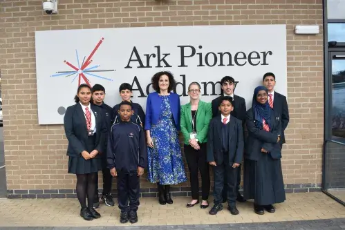 TV visits pupils and ARY