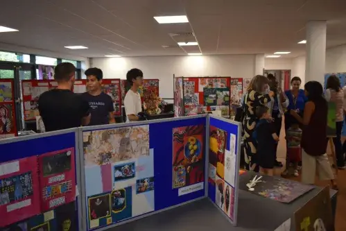 Art at exhibition