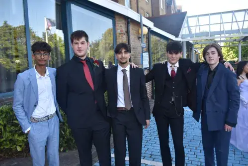 Year 11 pupils at Prom