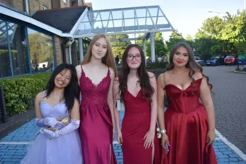 Year 11 pupils at Prom