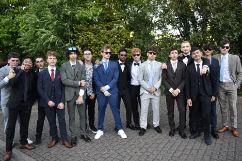 Year 11 pupils at Prom