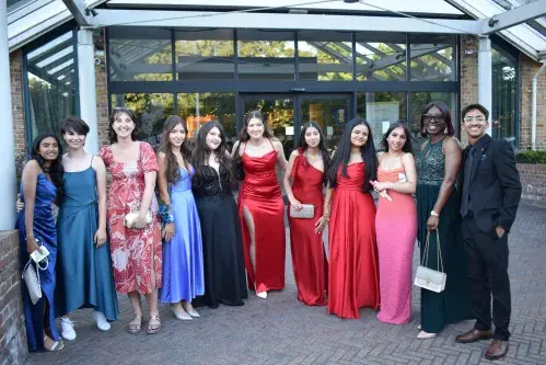 Year 11 pupils at Prom