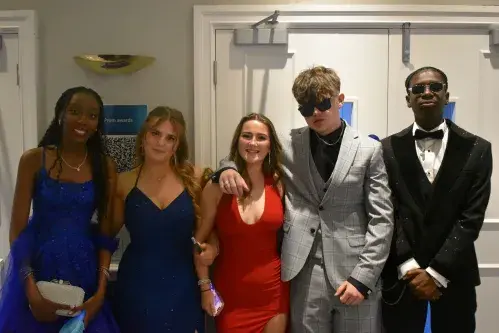 Year 11 pupils at Prom