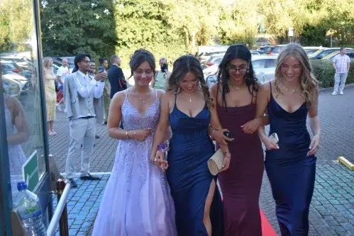 Year 11 pupils at Prom