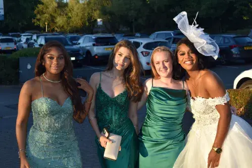 Year 11 pupils at Prom