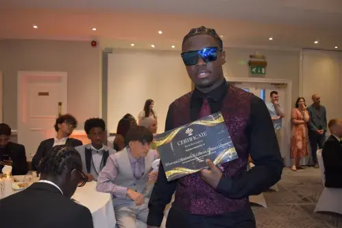 Year 11 pupils at Prom