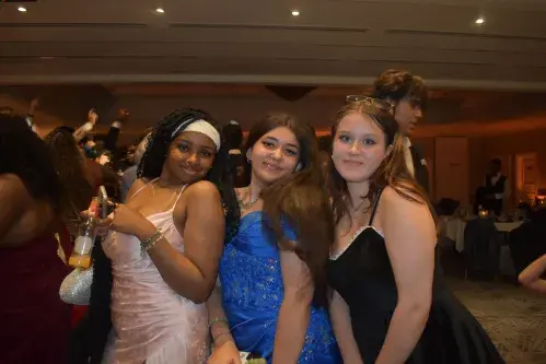 Year 11 pupils at Prom