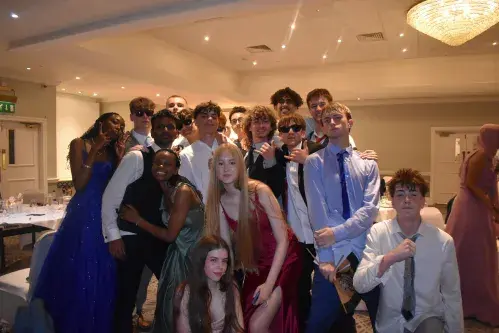 Year 11 pupils at Prom